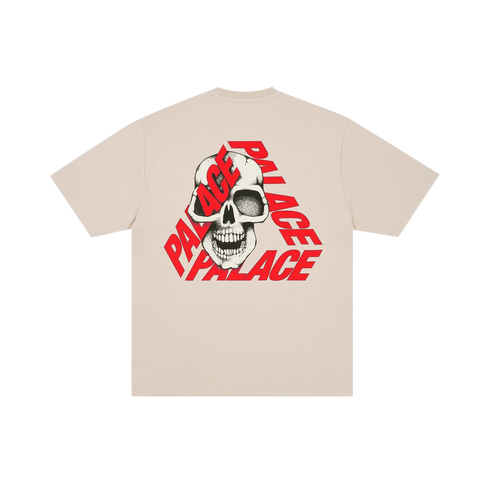 Palace P3 Skull T-shirt Stoney Grey