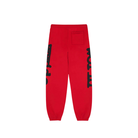 Sp5der Beluga Sweatpants Red/Black