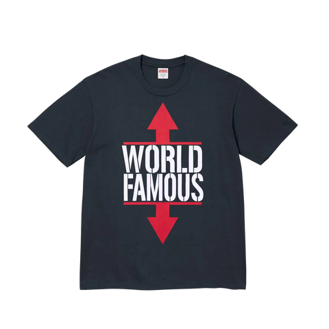Supreme World Famous Tee Navy