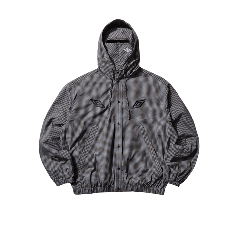 Umbro by Slam Jam Gingham Masked Hooded Shirt Jacket