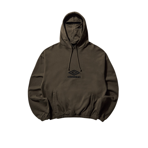Umbro by Slam Jam OG Logo Mask Hoodie Dark Olive