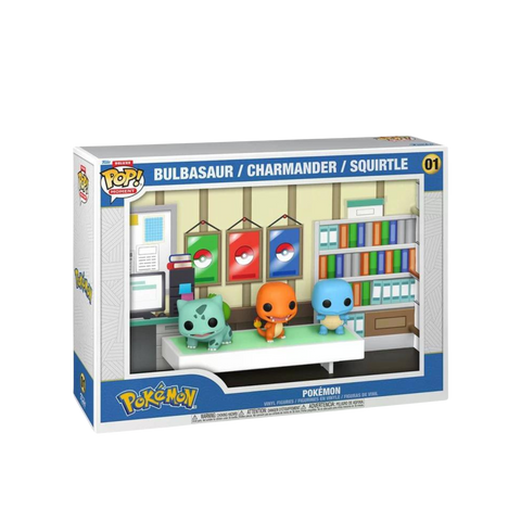 Funko Pop! Deluxe - Diorama Pokémon (Bulbasaur, Charmander, Squirtle)