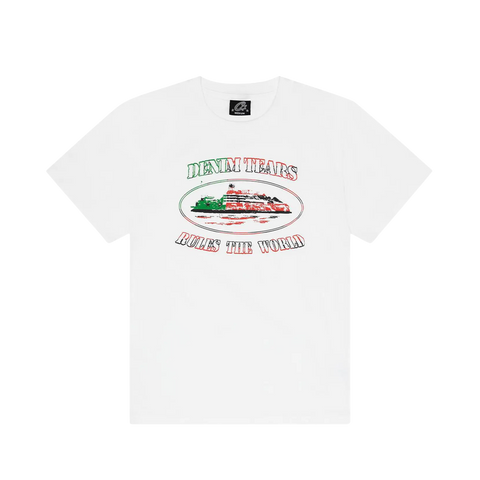 Corteiz x Denim Tears Cortears OG Alcatraz Tee White