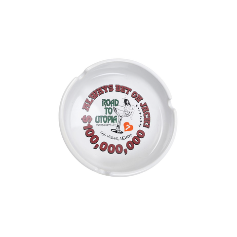 Travis Scott Road to Utopia Las Vegas Ashtray White