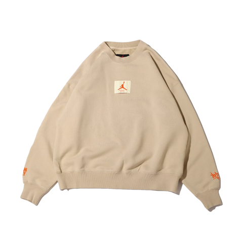 Jordan x Shelflife Crewneck Sweatshirt Beige (Women's)