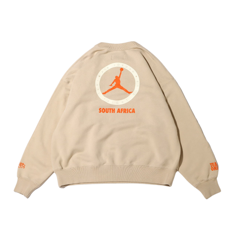 Jordan x Shelflife Crewneck Sweatshirt Beige (Women's)