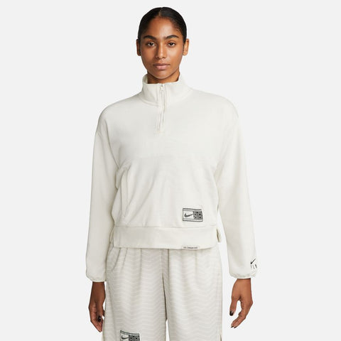 Nike Dri-FIT Swoosh Fly 1/4 Zip Basketball Sweatshirt Sail (Women's)