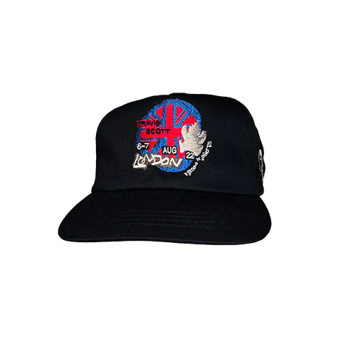 Travis Scott Road to Utopia Las Vegas O2 Live Union Jack Hat Black