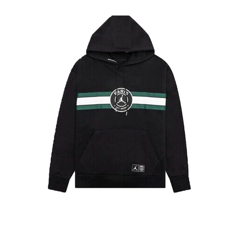 Jordan Paris Saint-Germain Fleece Pullover Hoodie Black