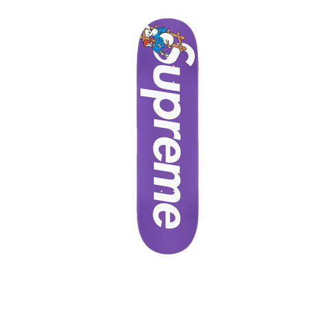 Supreme Smurfs Skateboard Deck Purple