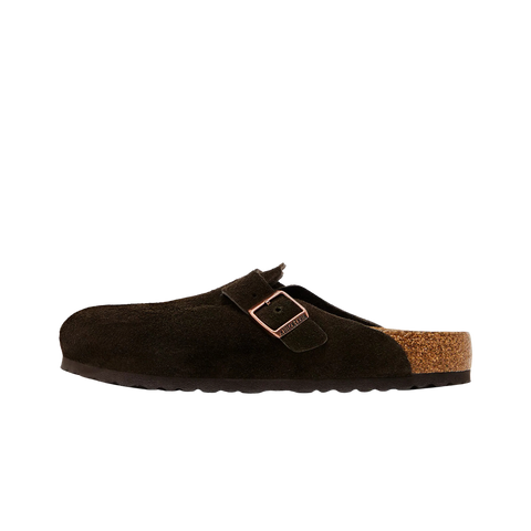 Birkenstock Boston Soft Footbed Suede  Mocha