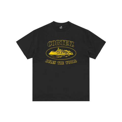 Corteiz Alcatraz Tee Black/Yellow