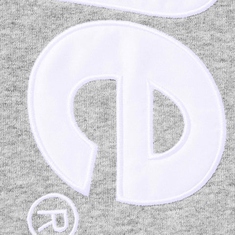 Supreme Appliqué Hooded Sweatshirt Heather Grey