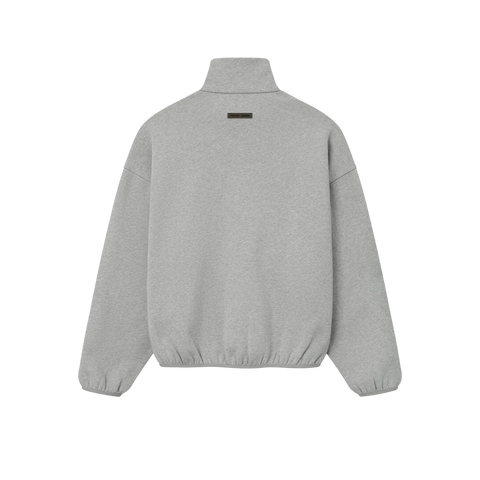 Fear of God Essentials Modern Piping Track Jacket Concrete Heather/Black
