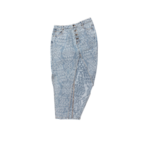 Daily Paper Settle Macrame Denim Skirt (Women's)