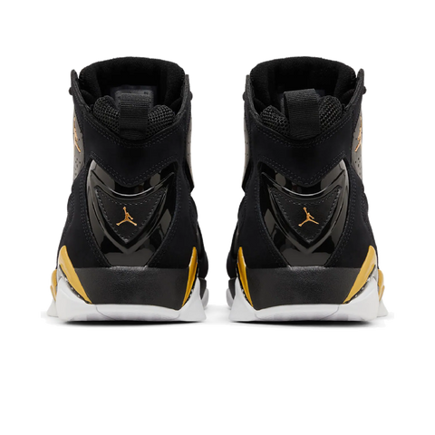 Jordan True Flight Black White Metallic Gold