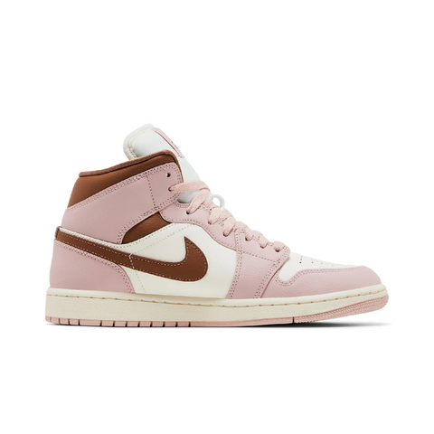Jordan 1 Mid Pink Oxford Brown (Women's)