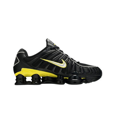 Nike Shox TL Black Dynamic Yellow Metallic Silver