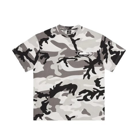 Corteiz Island Puff Print Tee Arctic Camo