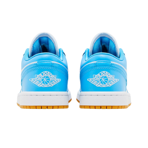 Jordan 1 Low White Gum Light Brown Dark Powder Blue (Women's)