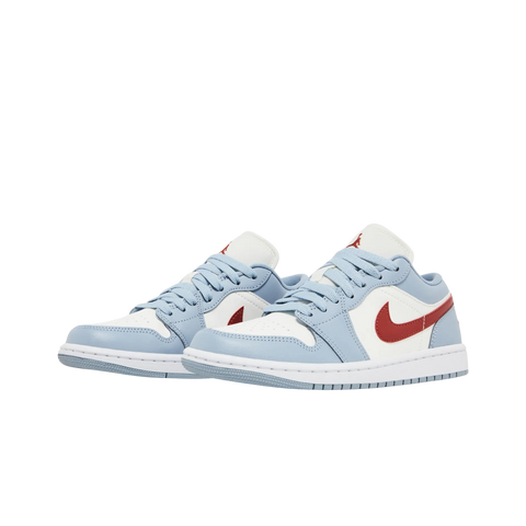 Jordan 1 Low Blue Whisper Dune Red (Women's)