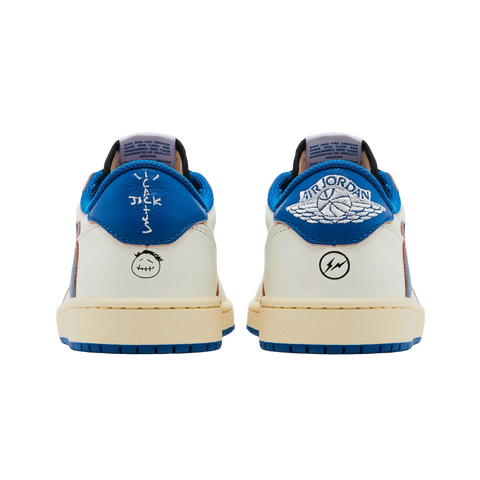 Jordan 1 Retro Low OG SP Fragment x Travis Scott Sail Military Blue