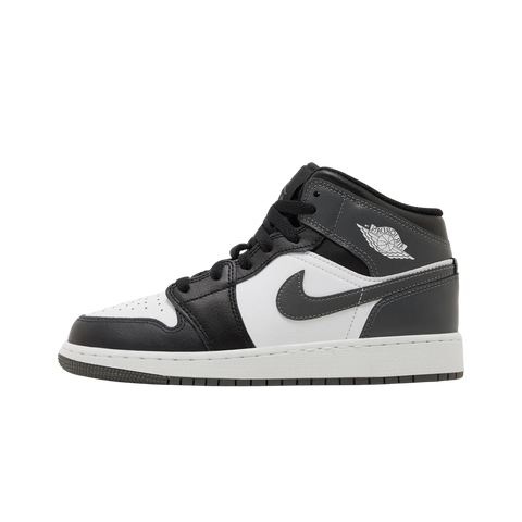 Jordan 1 Mid Black White Iron Grey (GS)