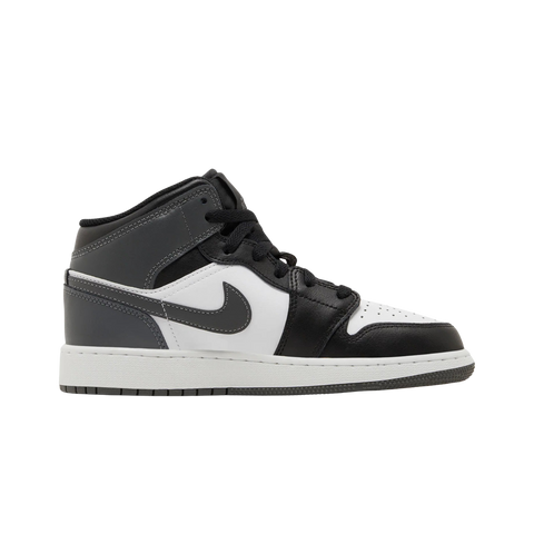 Jordan 1 Mid Black White Iron Grey (GS)