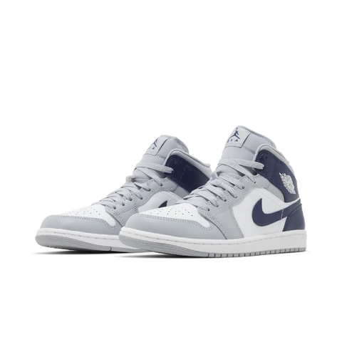 Jordan 1 Mid Wolf Grey Midnight Navy