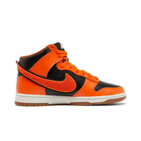 Nike Dunk High Retro Chenille Swoosh Safety Orange