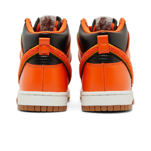 Nike Dunk High Retro Chenille Swoosh Safety Orange