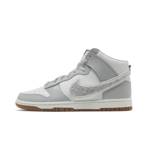 Nike Dunk High University Chenille Swoosh Light Smoke Grey