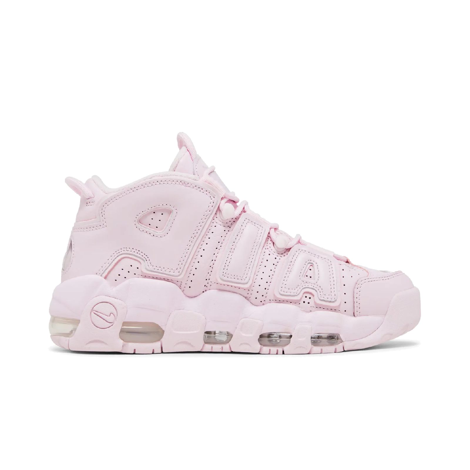 nike more uptempo pink and white
