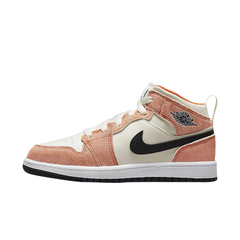 Jordan 1 Mid SE Orange Suede (PS)