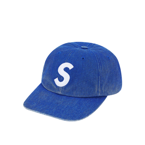Supreme Pigment Coated Canvas S Logo 6-Panel Royal