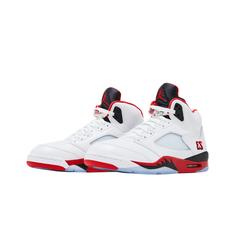 Jordan 5 Retro Fire Red Black Tongue (2025)
