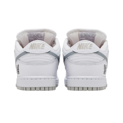 Nike SB Dunk Low Supreme 94 White Metallic Silver