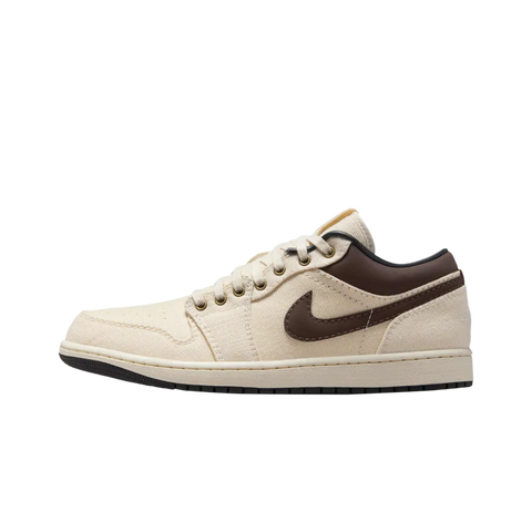 Jordan 1 Low Premium Pale Ivory Off Noir Baroque Brown