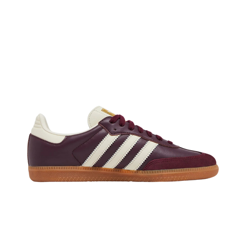 adidas Samba OG Maroon Gold Metallic (Women's)