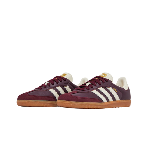 adidas Samba OG Maroon Gold Metallic (Women's)
