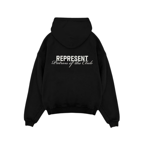 Represent Patron Of The Club Hoodie - Black