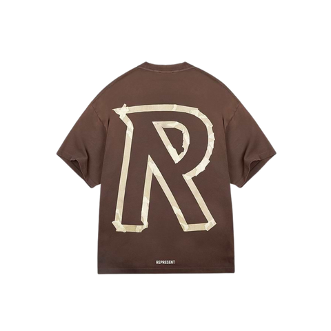 Represent Masking Tape Initial T-Shirt - Cedar