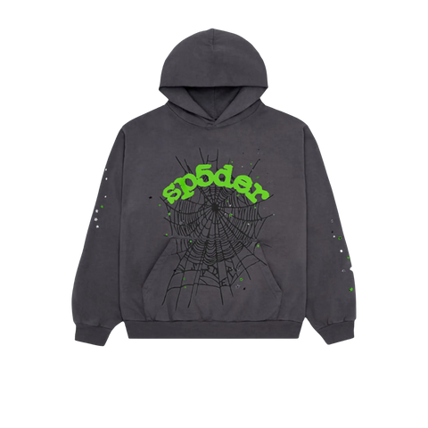 Sp5der OG Web Hoodie Slate Grey